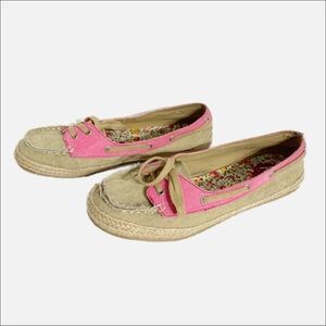 K-9 Rocketdog Slip-on Canvas Lace Up Espadrilles Boar Shoe Jute Trimmed Outsole